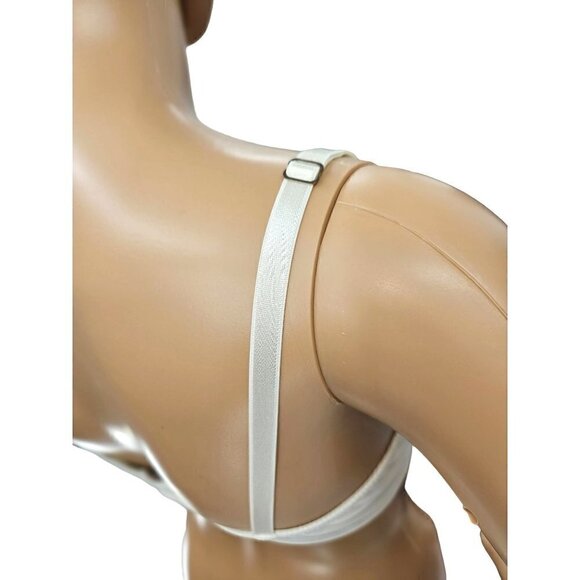 Olga Comfort Perfect Coverage Bra 36C Lined Solid White Underwire Molded 1590SC - Picture 4 of 9